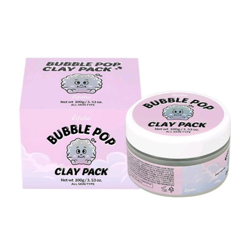 Киснева маска для обличчя Esfolio Bubble Pop Clay на глиняній основі, 100 г